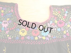 画像4: メキシコ刺繍サン・アントニーノ刺繍ブラウス・ブラック