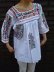 画像1: メキシコ刺繍サン・アントニーノ刺繍ブラウス長袖・カラフル刺繍ドロンワーク (1)