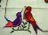 画像2: メキシコ刺繍・マサテコ族の刺繍クロス・2羽の鳥 (2)