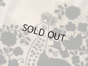 画像6: メキシコ刺繍花の刺繍ワンピース・マンタ・黒刺繍