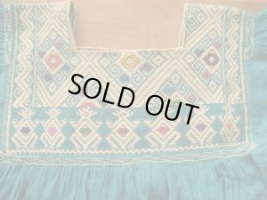 画像4: メキシコ・チアパス・サン・アンドレス・ララインサール織ガーゼ生地ワンピース