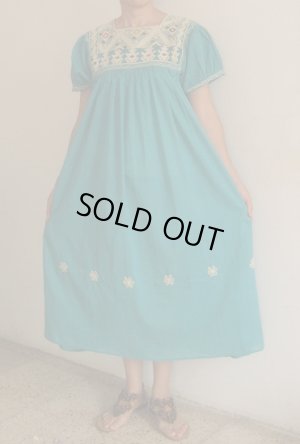 画像3: メキシコ・チアパス・サン・アンドレス・ララインサール織ガーゼ生地ワンピース