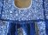 画像4: メキシコ刺繍サン・アントニーノ刺繍ブラウス・ブルー地白刺繍・裾刺繍 (4)