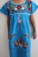画像3: 子供用刺繍ワンピース・ブルー・6〜7歳用 (3)