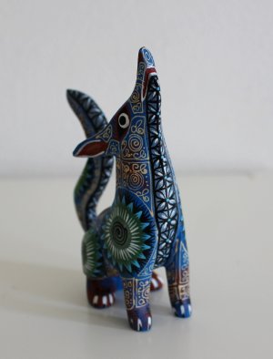 画像3: メキシコオアハカ木彫り雑貨アレブリヘ・コヨーテ
