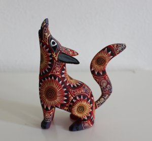 画像1: メキシコオアハカ木彫り雑貨アレブリヘ・コヨーテ