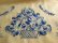 画像2: メキシコ刺繍花と鳥の刺繍ワンピース・キナリブルー刺繍 (2)