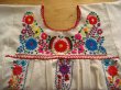 画像4: メキシコ刺繍花と鳥の刺繍ワンピース・キナリ