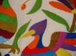 画像2: オトミ族の鳥花カラフル刺繍クロス(S)