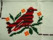 画像2: メキシコ刺繍・マサテコ族の刺繍クロス・2羽の鳥