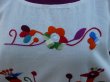 画像3: 再入荷☆メキシコ刺繍・マサテコ族の孔雀と花刺繍のワンピース