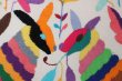 画像2: オトミ族の鹿花カラフル刺繍クロス(S)