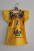 画像1: ベビー用メキシコ刺繍ワンピース1〜2歳用・イエロー