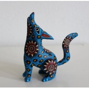 画像: メキシコオアハカ木彫り雑貨アレブリヘ・コヨーテ