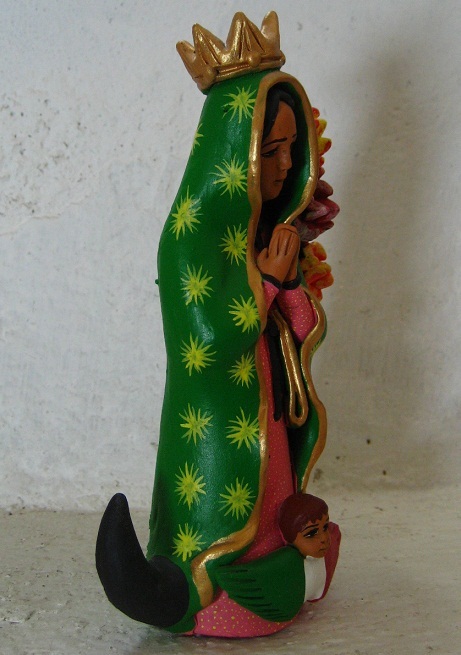 画像: アギラールのグアダルーペ陶人形