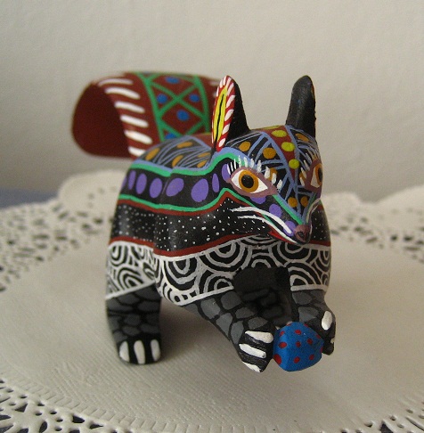画像: メキシコオアハカ木彫り雑貨アレブリヘ・リス