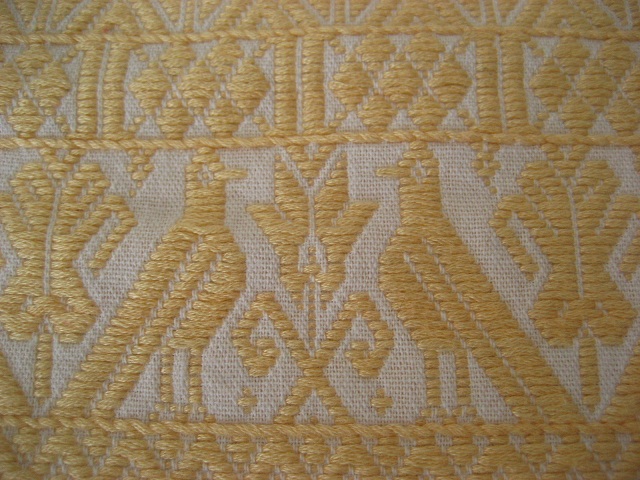 画像4: メキシコ刺繍・ナワ族の鳥刺繍クッションカバー・４カラー