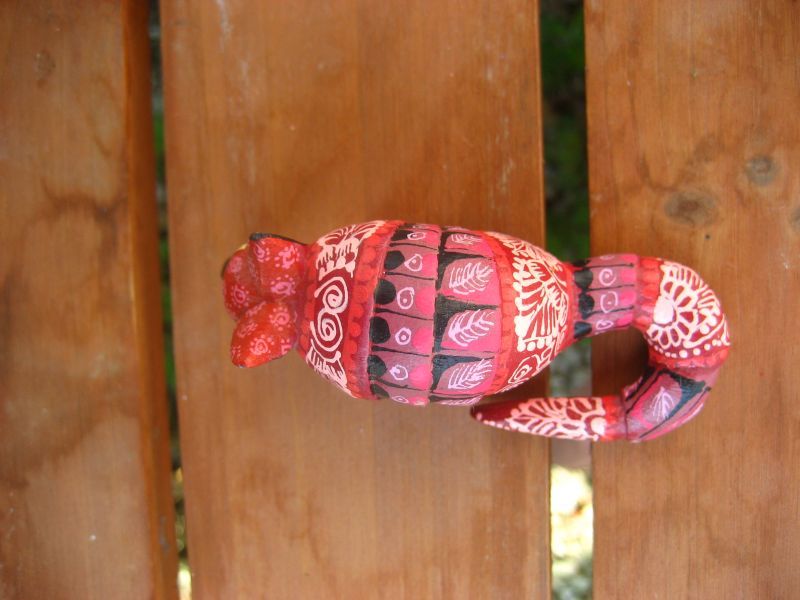 画像: メキシコオアハカ木彫り雑貨アレブリヘ・アルマジロ・ミニ