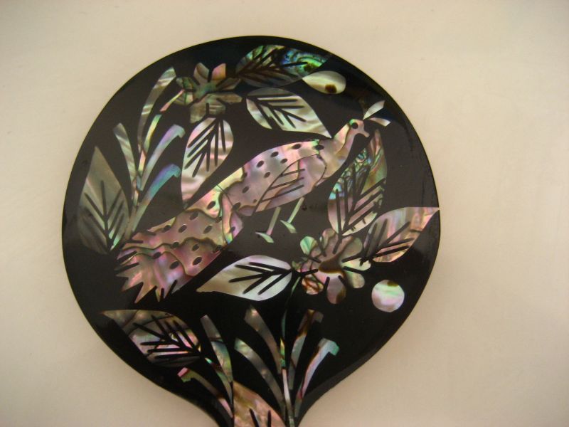 画像: イダルゴ州螺鈿細工の手鏡２カラー