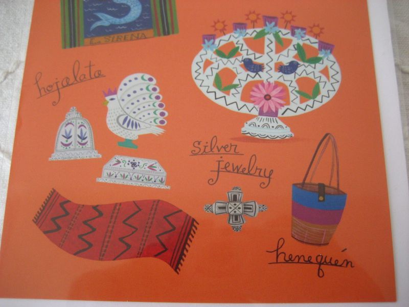 画像: メキシコデザイングリーティングカード「民芸品」