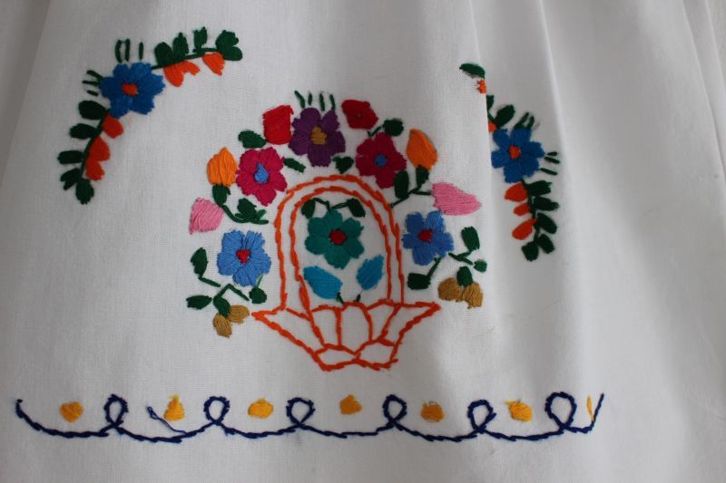 画像: ベビー用メキシコ刺繍ワンピース1〜2歳用・マンタ