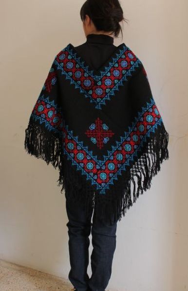 SALE／37%OFF】 ポンチョ メキシコグアナファト州伝統的の手織物 