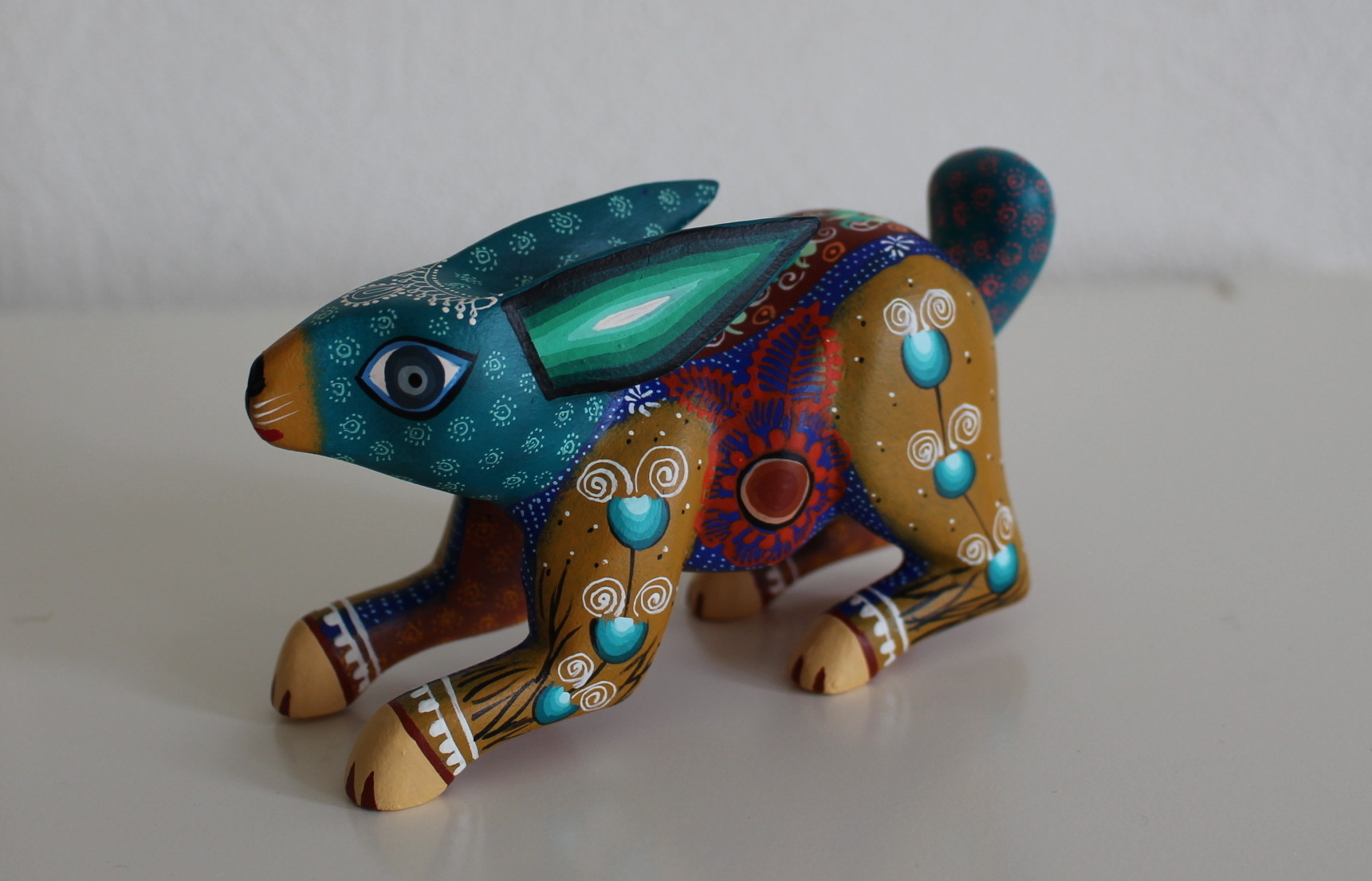画像1: メキシコオアハカ木彫り雑貨アレブリヘ・ウサギ